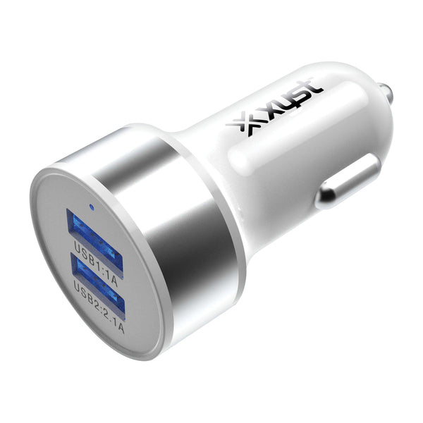2.4AMP USB CR CHRGR WHT
